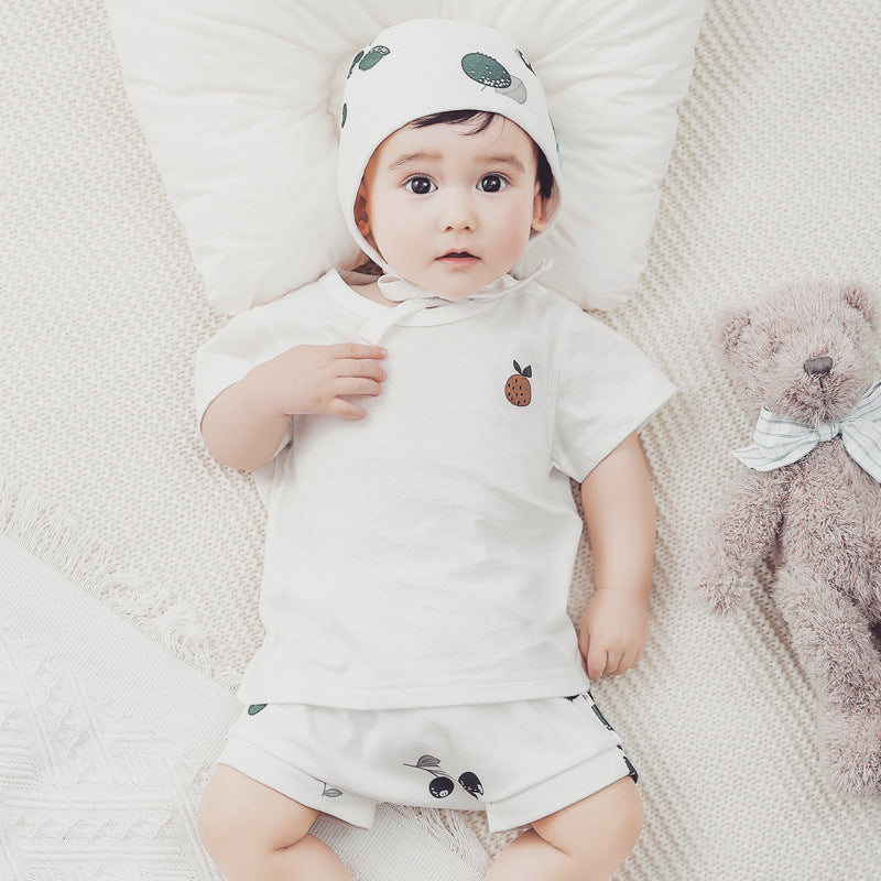 Organic Cotton Summer Baby Print Short Sleeve T-Shirt