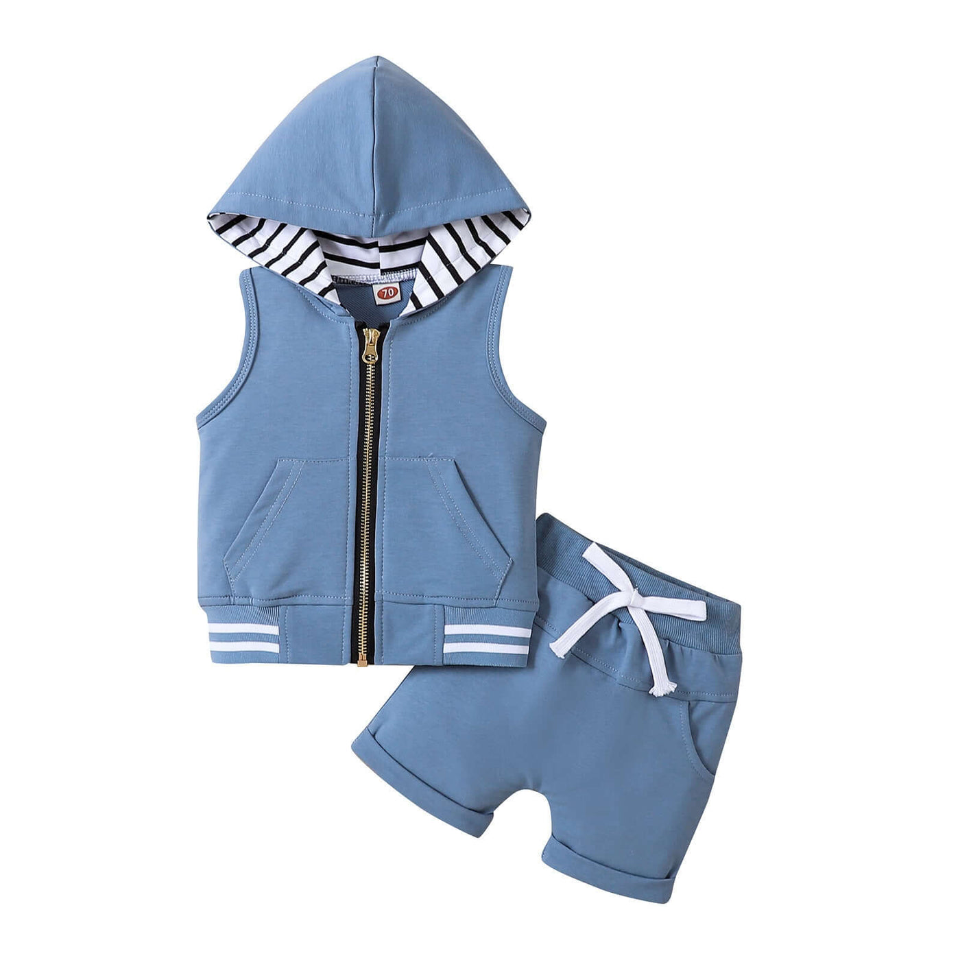 Fashion Children's Zip-up Shirt Suit
