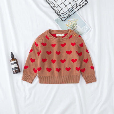 Kids Winter Cardigan with Balls Design - Boys & Girls Woolen Sweater - Kello Kids
