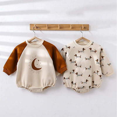 Boys And Girls Baby Long-sleeved Bodysuit Triangle Jumpsuit