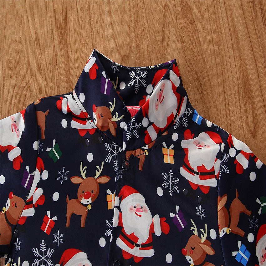 Christmas Costume Children's Santa Claus Three-piece Suit