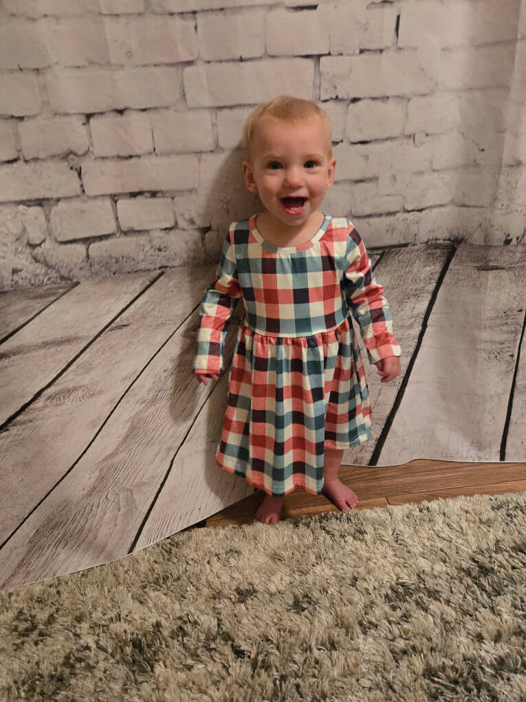 Christmas Plaid Girls Dress