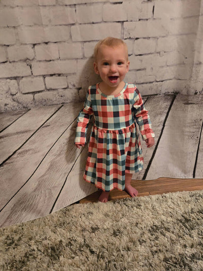 Christmas Plaid Girls Dress