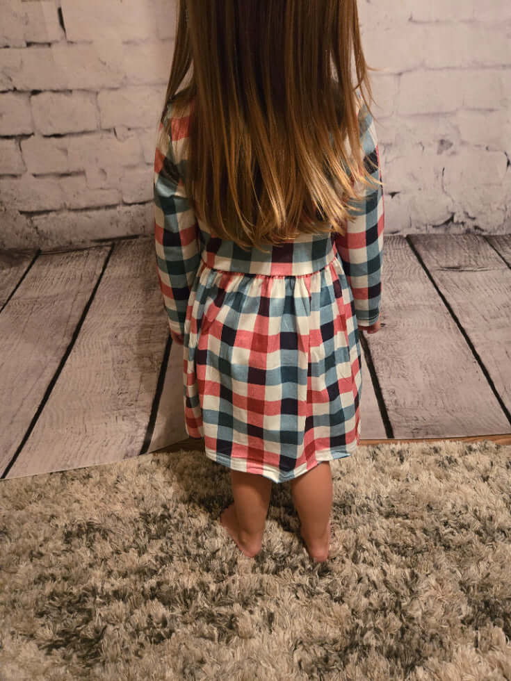 Christmas Plaid Girls Dress