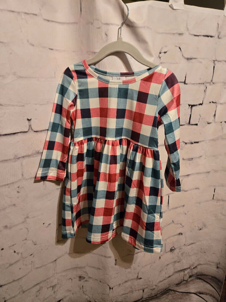 Christmas Plaid Girls Dress