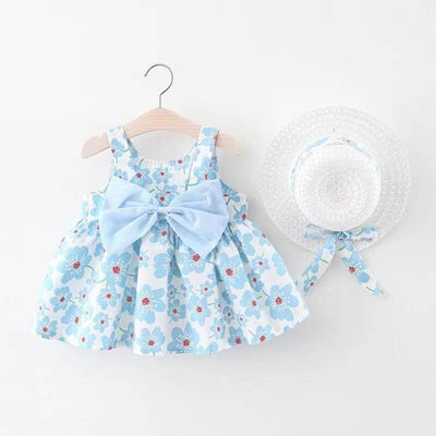 Baby Printed Bow Princess Dress