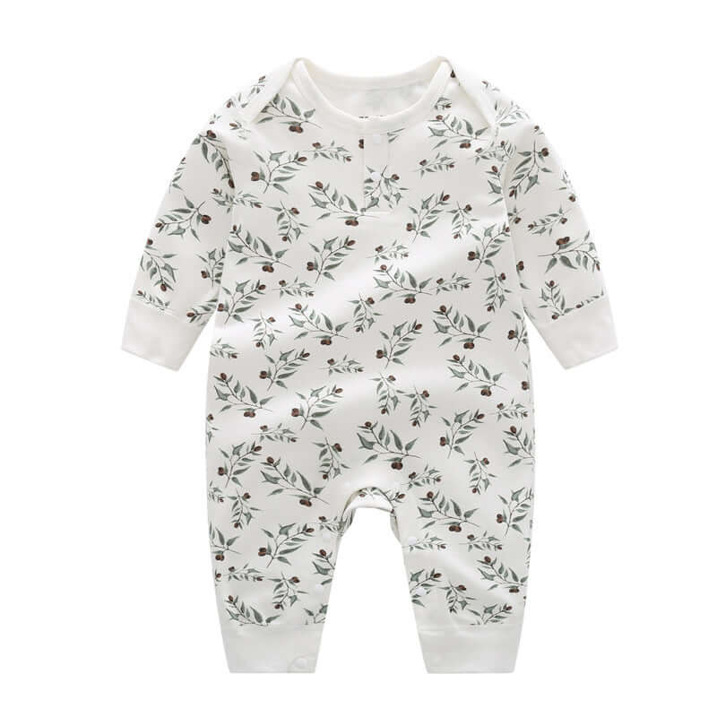 Spring And Autumn Organic Cotton Baby Jumpsuit