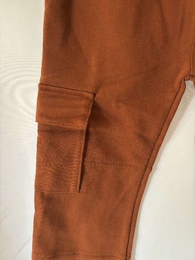 Fall Rust Cargo Pants - pants pocket