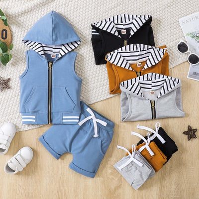 Fashion Childrens Zip-up Shirt Suit - Kello Kids