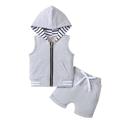 Fashion Childrens Zip-up Shirt Suit - Kello Kids