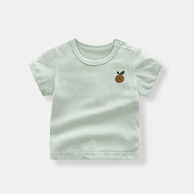 Organic Cotton Summer Baby Print Short Sleeve T-Shirt