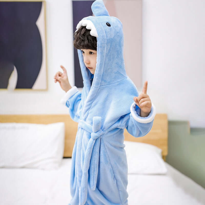 Flannel Bathrobe Baby Pajamas Nightgown