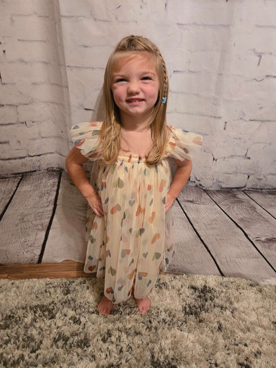Floating Hearts Tulle Dress - Leah