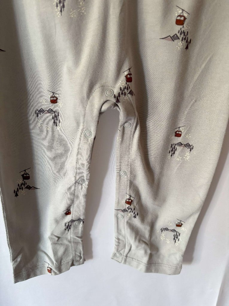Glacier Gondolas Henley Long Leg Romper-legs