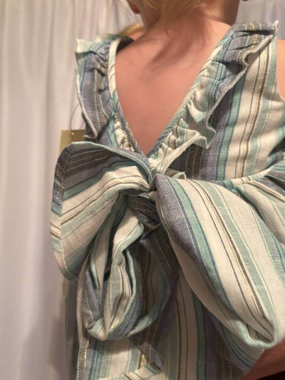 Jewel Blue Striped Dress  - fun for wedding