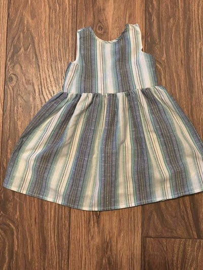 Jewel Blue Striped Dress - fun dress for summer