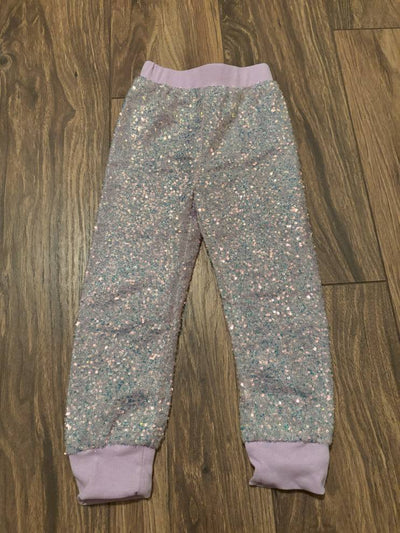 Lavender Sequin Joggers-fullview