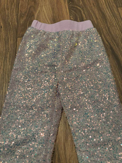 Lavender Sequin joggers-closeup