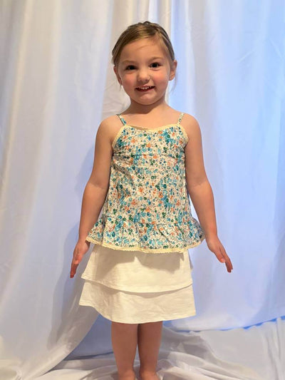 Lillian Floral Tank Top for Girls - Lightweight Boho Summer Style - leah