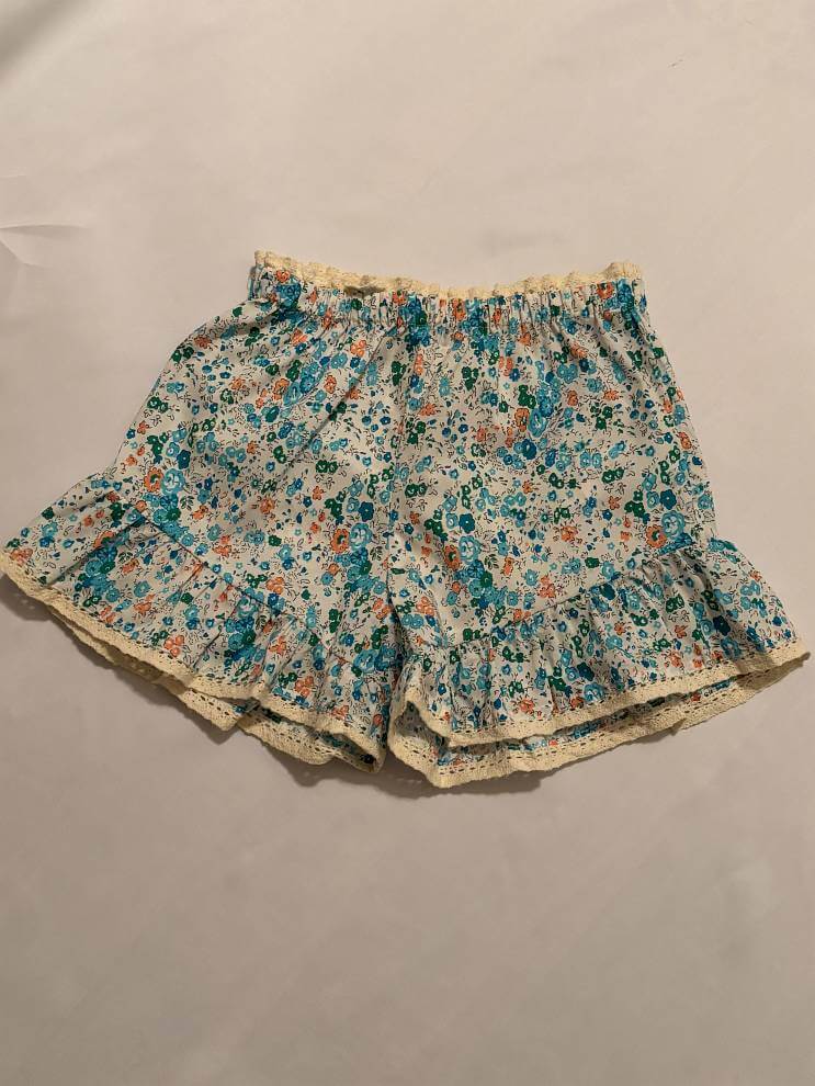 Liv Shorts Blue Floral - Liv Shorts - full view