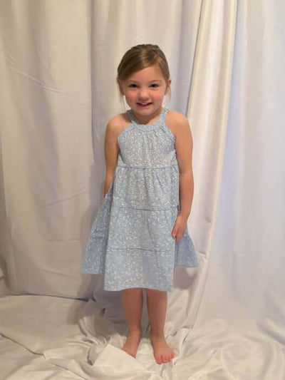 Maleia Girls Jasmine Print Dress ready to twirl