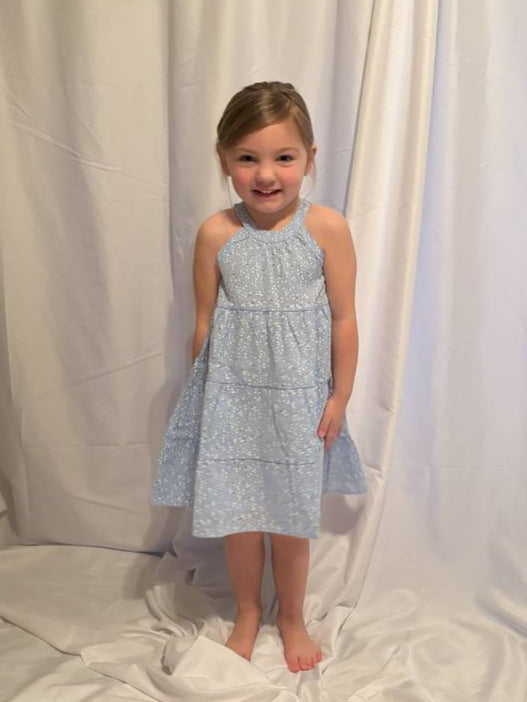 Maleia Girls Jasmine Print Dress ready to twirl
