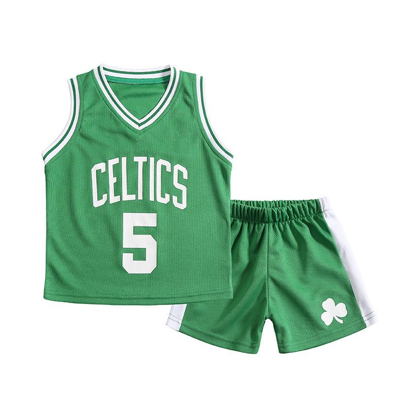 New Toddler And Baby Basketball Football Volleyball Badminton Costume 61 Performance Costume