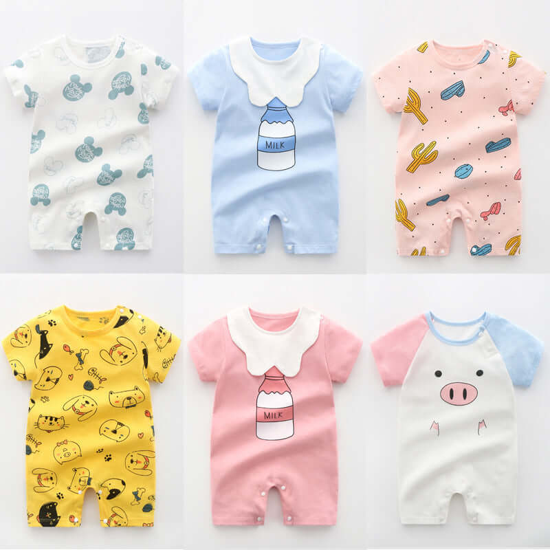 Newborn Baby Clothes Summer Romper Pajamas
