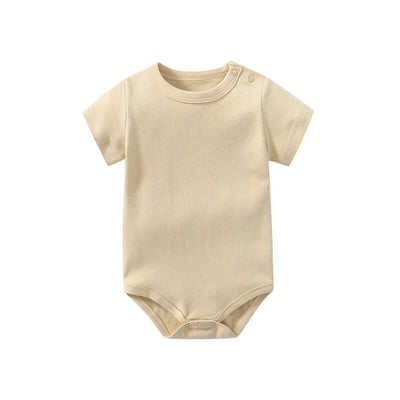 Organic Cotton GOTS Baby Shoulder Button Short Sleeve Triangle Jacket