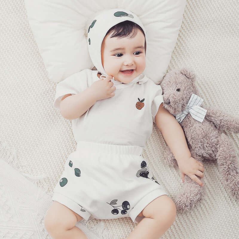 Organic Cotton Summer Baby Print Short Sleeve T-Shirt