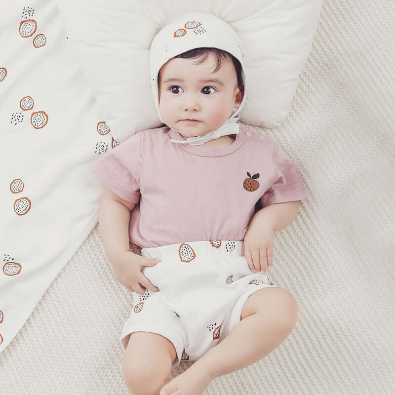 Organic Cotton Summer Baby Print Short Sleeve T-Shirt