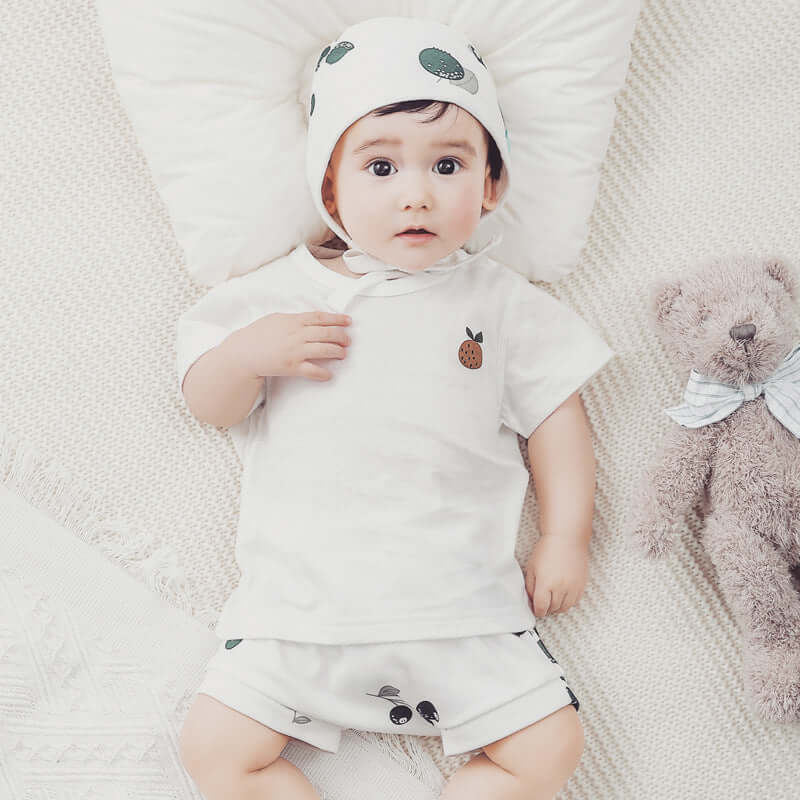Organic Cotton Summer Baby Print Short Sleeve T-Shirt
