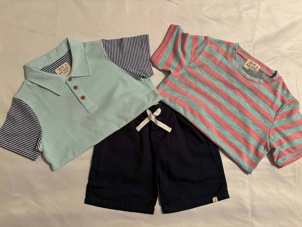 Navy Blue Woven Shorts - outfit 1
