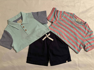 Navy Blue Woven Shorts - outfit 1