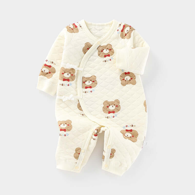 Padded Long Sleeve Baby Onesie