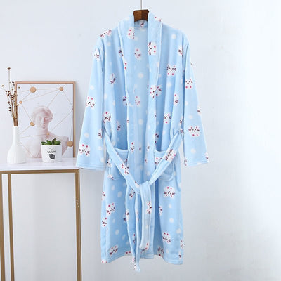 Parent-child Nightgown Thickened Flannel Sleep