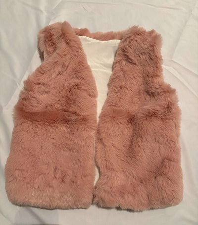 Pink Fur Girls Winter Vest
