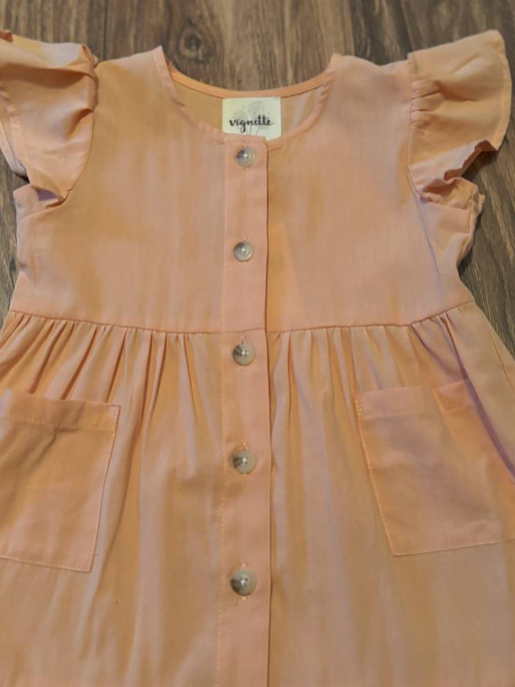 Simone Tiered Orange dress summer favorite