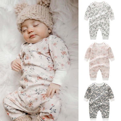 Spring And Autumn Organic Cotton Baby Jumpsuit