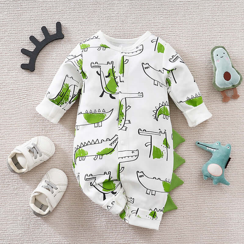 Stylish Personality Full Print Baby Onesie