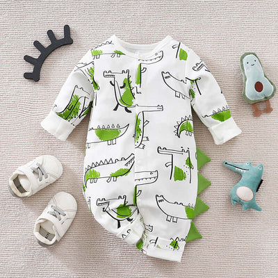 Stylish Personality Full Print Baby Onesie