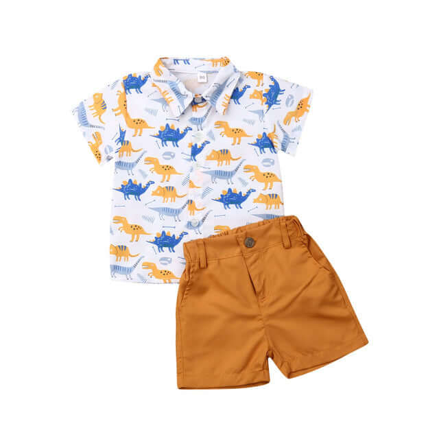 Summer Boy Kids Sets: T-Shirt & Shorts Combo - Kello Kids