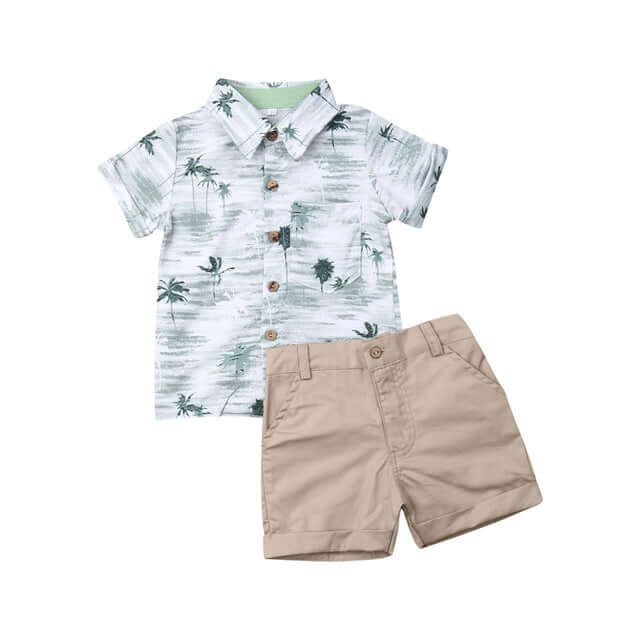 Summer Boy Kids Sets: T-Shirt & Shorts Combo - Kello Kids