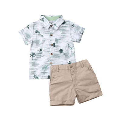 Summer Boy Kids Sets: T-Shirt & Shorts Combo - Kello Kids