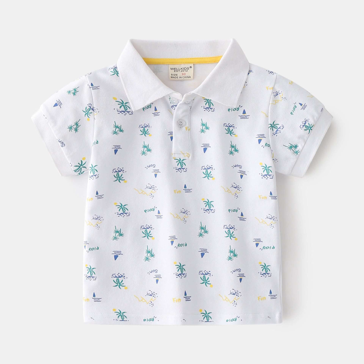 Summer Boys Cotton Short-sleeved Polo Shirt - Kello Kids