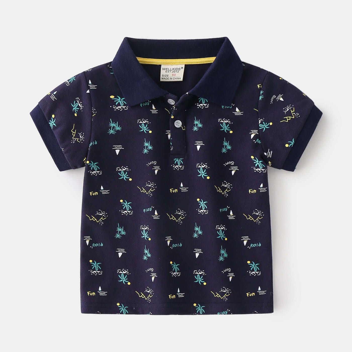 Summer Boys Cotton Short-sleeved Polo Shirt - Kello Kids