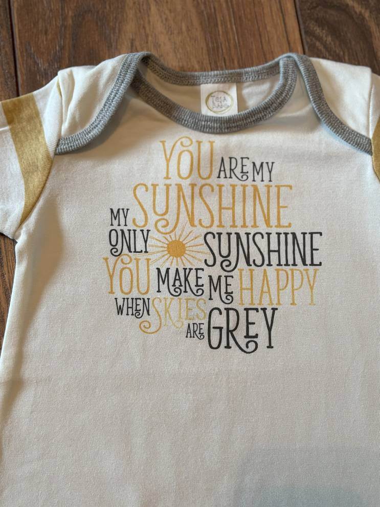 Sunshine Baby Romper-closeup