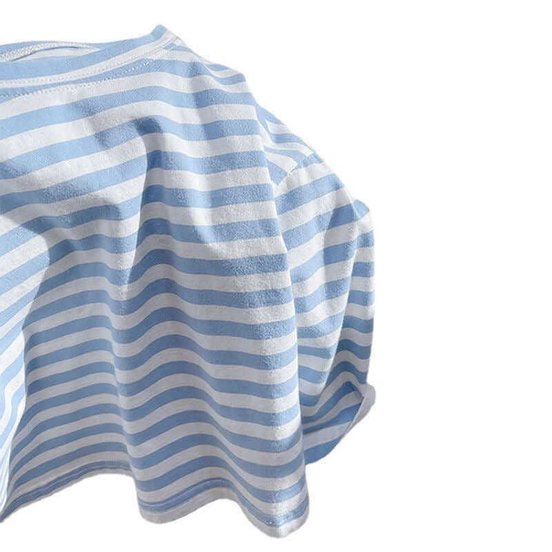 Temperament Striped Bottoming Shirt Tops For Boys And Girls - Kello Kids