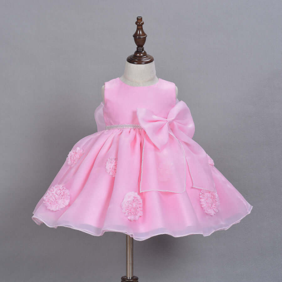 Princess Pink Flower Girl's Summer Dress Skirt for Infant Girls - Kello Kids