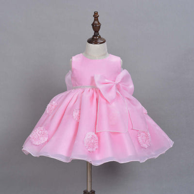 Princess Pink Flower Girl's Summer Dress Skirt for Infant Girls - Kello Kids